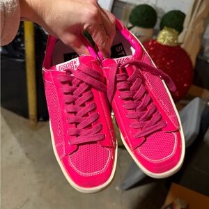 Women's Pink Golden Goose inspired Sneaker